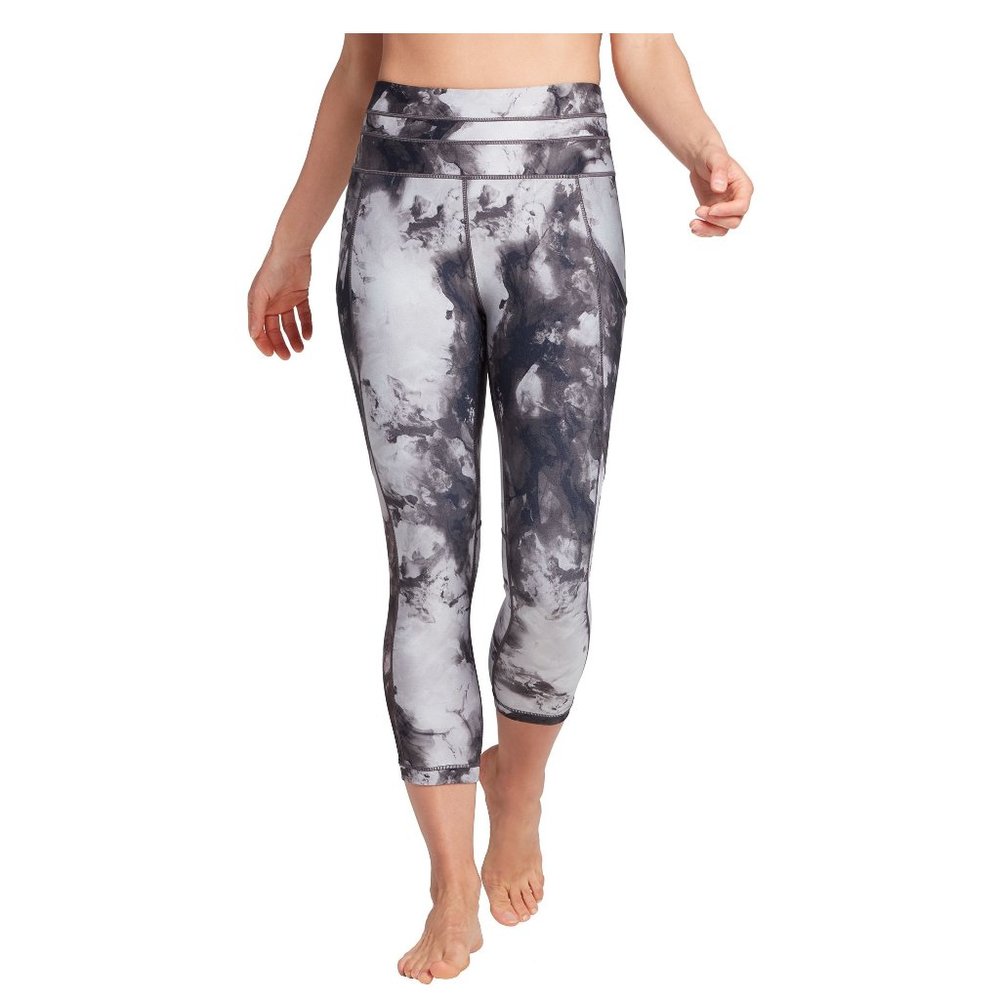 NWT Calia Women Essential High Rise Capri Leggings Oceanic Black Sz XS $65 4HL43